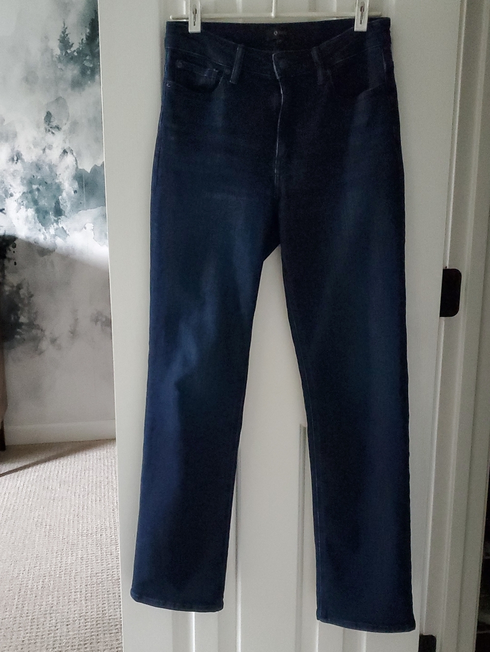 🔥 Quince Bella Stretch Straight Jeans, Deep Sea Blue (28, 30)